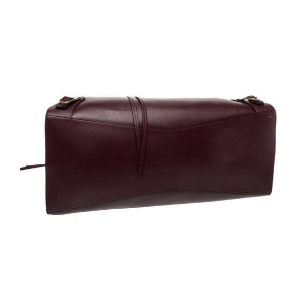 Balenciaga Neo Classic Burgundy Box Leather Travel Bag - Picture 5 of 5